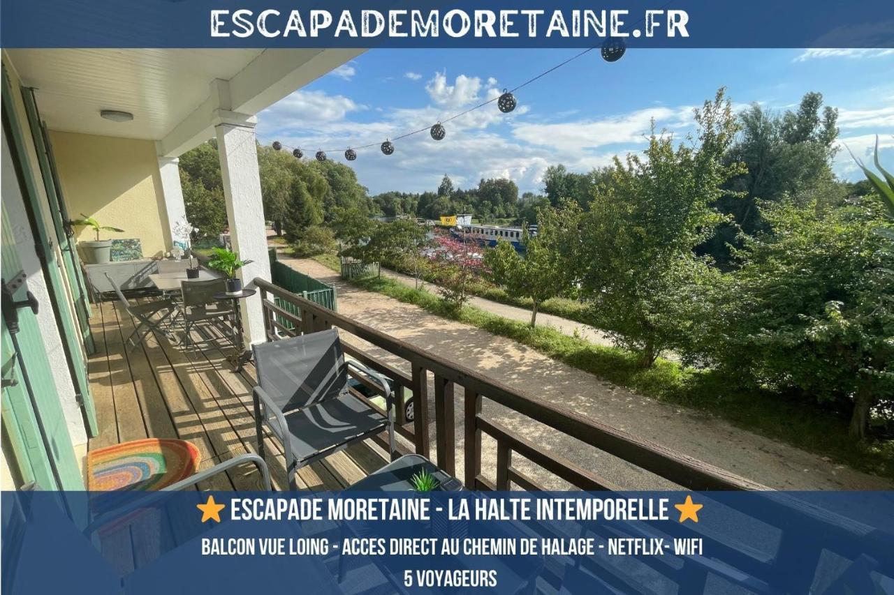 Appartement T3-Balcon Plein Sud-Acces Direct Au Bord Du Loing à Moret-sur-Loing Extérieur photo